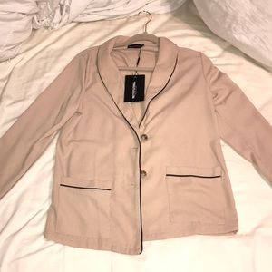 Prettylittlething tan blazer